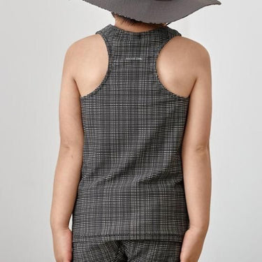 MOUN TEN. マウンテン swim tanktop black check 22S-MW04-1149