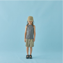 MOUN TEN. マウンテン swim tanktop black check 22S-MW04-1149