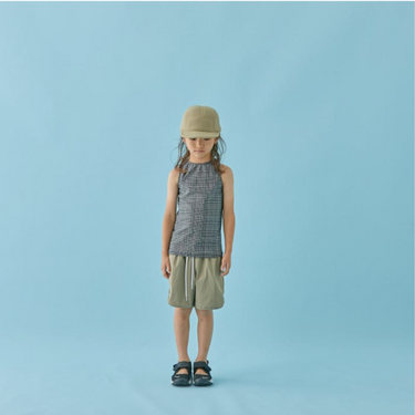 MOUN TEN. マウンテン swim tanktop black check 22S-MW04-1149