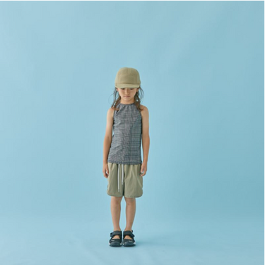 MOUN TEN. マウンテン swim tanktop black check 22S-MW04-1149