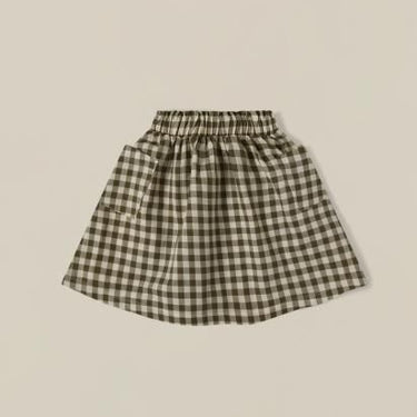 organic zoo オーガニックズー Olive Gingham Tutti Skirt 12SKGHOZ