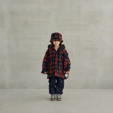 MOUN TEN. マウンテン flower boa sailor hoodie black MC28-1440