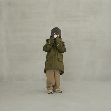 MOUN TEN. マウンテン T/C puff coat olive drab MC21-1442
