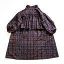 ★50%OFF★2023AW★michirico ミチリコ Chocolate check back gather OP チャコール MR23AW-18(kids)