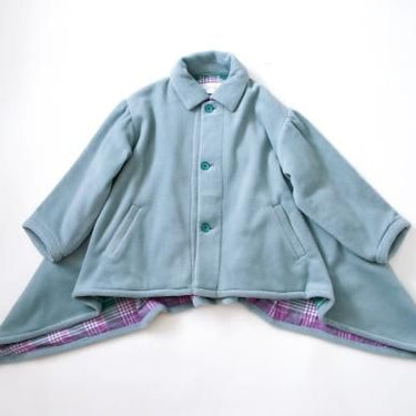 ★40%OFF★2023AW★michirico ミチリコ Back check coat くすみグリーン MR23AW-29 (kids/womens)