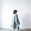 ★40%OFF★2023AW★michirico ミチリコ Back check coat くすみグリーン MR23AW-29 (kids/womens)
