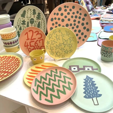 Goma ゴマ Goma Bamboo Plate LLサイズ E-PK/Bold line GM055