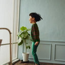 süß ジュース Frilled Knit Unitard green 0000-0530