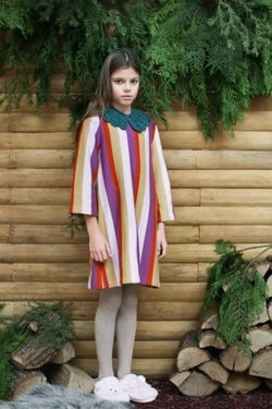 ★40%OFF★2023AW★Kalinka Kids カリンカキッズ Sia Dress Pearl Rose/Cream Gold
