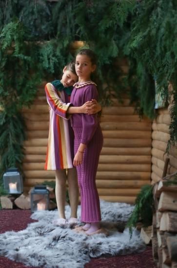 ★40%OFF★2023AW★Kalinka Kids カリンカキッズ Sia Dress Pearl Rose/Cream Gold