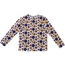 ★40%OFF★2023AW★Kalinka Kids カリンカキッズ Flower Blouse Natural/Blue