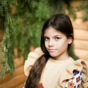 ★40%OFF★2023AW★Kalinka Kids カリンカキッズ Flower Blouse Natural/Blue