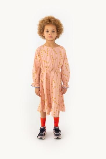 ★40%OFF★2023AW★tinycottons タイニーコットンズ TINY STARS FRILLS DRESS peach AW23-164