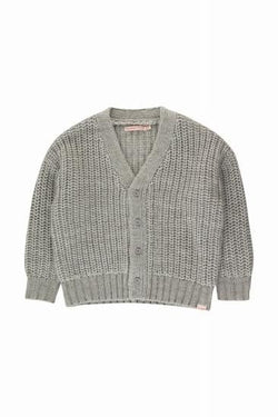 ★40%OFF★2023AW★tinycottons タイニーコットンズ SOLID CARDIGAN light grey AW23-323