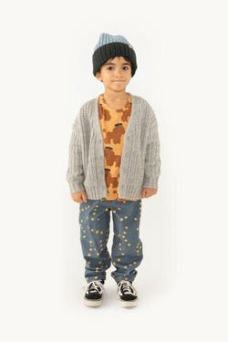 ★40%OFF★2023AW★tinycottons タイニーコットンズ SOLID CARDIGAN light grey AW23-323