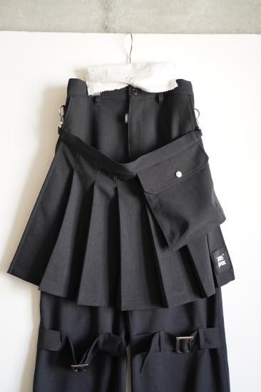 ★GRIS BLACK★GRIS グリ Apron Black GRBK23AW-SK001
