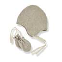 ★40％OFF★2023AW★1+in the family ワンモアインザ・ファミリー TANIT beanie & mittens beige #446412011