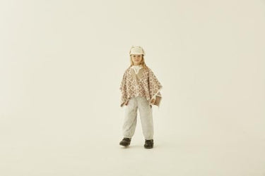 ★50%OFF★2023AW★eLfinFolk エルフィンフォルク Eight Star Jaquard Poncho beige elf-232J09
