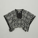 ★50％OFF★2023AW★eLfinFolk エルフィンフォルク Eight Star Jaquard Poncho black elf-232J09