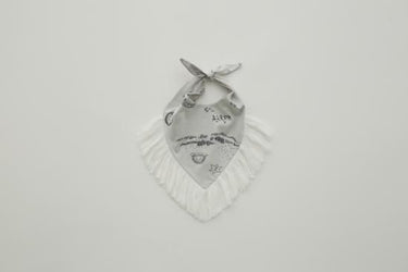 ★50%OFF★2023AW★eLfinFolk エルフィンフォルク AuRora tarina printed bib ash white elf-232A22