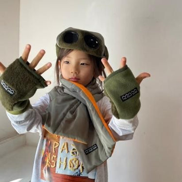 THE PARK SHOP ザ パークショップ DAILY MITTEN GLOVES olive KIDS FREE TPS-624 

