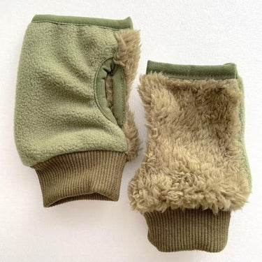 THE PARK SHOP ザ パークショップ DAILY MITTEN GLOVES olive KIDS FREE TPS-624 
