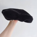 ★50％OFF★2023AW★frankygrow フランキーグロウ REVERSIBLE BERET BLACK BOA – BEIGE 23FWHT-132