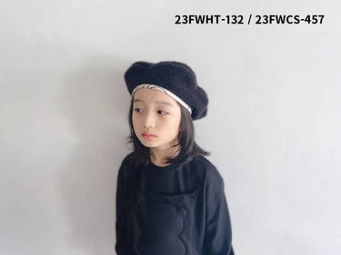 ★50％OFF★2023AW★frankygrow フランキーグロウ REVERSIBLE BERET BLACK BOA – BEIGE 23FWHT-132