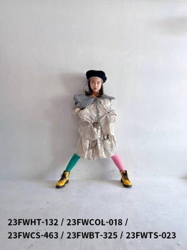★50％OFF★2023AW★frankygrow フランキーグロウ REVERSIBLE BERET BLACK BOA – BEIGE 23FWHT-132