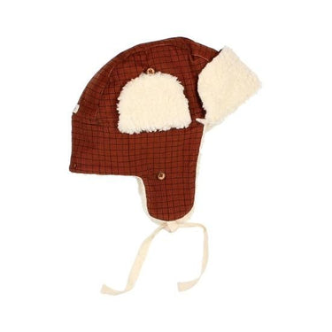 ★40％OFF★2023AW★Búho ブーオ BB MINI CHECK HAT BRICK 7293