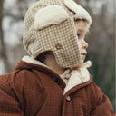 ★40％OFF★2023AW★Búho ブーオ BB MINI CHECK HAT WHEAT 7293