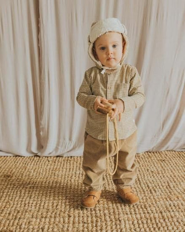 ★40％OFF★2023AW★Búho ブーオ BB MINI CHECK HAT WHEAT 7293