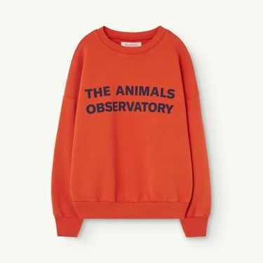 ★BASIC★The Animals Observatory LEO KIDS SWEATSHIRT Red F23118_251_BG 251