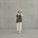 MOUN TEN. マウンテン quilt x boa blouson greige MB12A-1416
