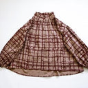 ★2023AW★michirico ミチリコ Chocolate check high collar shirts モカ MR23AW-17(womens)