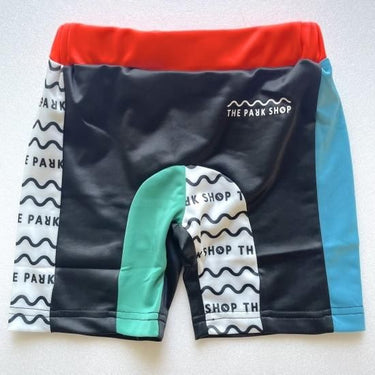★2023SS★THE PARK SHOP ザ パークショップ WAVEPARK RASH SHORTS wavelogo black TPS-549(wavelogo柄)
