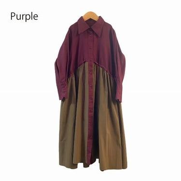 ★40%OFF★2023AW★nunuforme ヌヌフォルム 新型チェンジワンピー
ス Purple 06-nf20-468-012