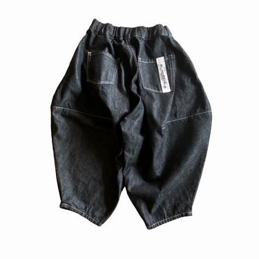 ★BASIC★nunuforme ヌヌフォルム ブラックデニムポインテッドデニムパンツ Black one-wash ns-621-100