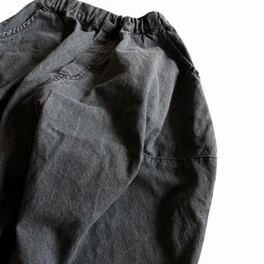 ★BASIC★nunuforme ヌヌフォルム ブラックデニムポインテッドデニムパンツ Black one-wash ns-621-100