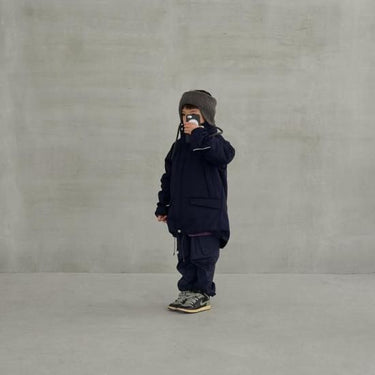 MOUN TEN. マウンテン T/C puff coat navy MC21-1442

