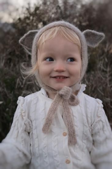 Gang of Kids ギャングオブキッズ Fairy Hat Alpaca & Silk Light Beige