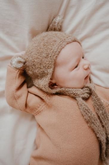 Gang of Kids ギャングオブキッズ Fairy Hat Alpaca & Silk Dark Beige