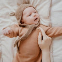 Gang of Kids ギャングオブキッズ Fairy Hat Alpaca & Silk Dark Beige