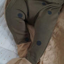 organic zoo オーガニックズー Olive Dots Suit w/ contrast feet 13ODSLOZ