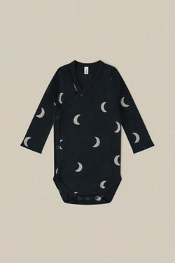 organic zoo オーガニックズー Charcoal Midnight Wrap Bodysuit 13WOBCM