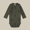 organic zoo オーガニックズー Olive Dots Wrap Bodysuit 13WOBOD