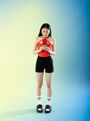 EAT MY SOCKS イートマイソックス Frozen Pop Watermelon スイカアイスソックス