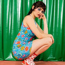 EAT MY SOCKS イートマイソックス Flower Power Red フラワーパワーレッドソックス