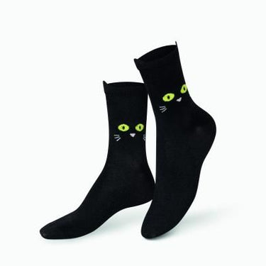 EAT MY SOCKS イートマイソックス Cat Walk Black キャットウォークブラックソックス