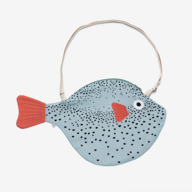 Donfisher ドンフィッシャー Pufferfish Big Aqua フグショルダーバッグ アクア
